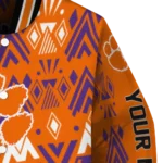 custom clemson tigers pyramid shapes orange varsity jacket best selling.webp