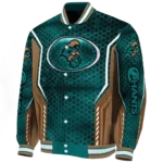 custom coastal carolina chanticleers power plate green varsity jacket best selling.webp