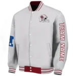 custom colgate raiders speckled arms maroon gray varsity jacket best selling.webp