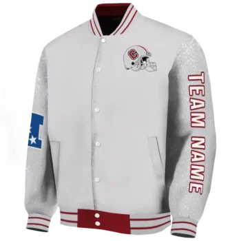custom colgate raiders speckled arms maroon gray varsity jacket best selling.webp
