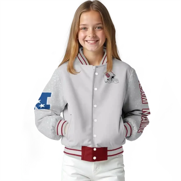 custom colgate raiders speckled arms maroon gray varsity jacket top rated.webp