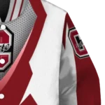 custom colgate raiders v stripes maroon white varsity jacket best selling.webp