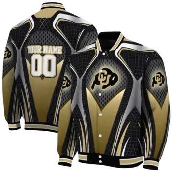 custom colorado buffaloes mesh chest black varsity jacket fashion forward.webp