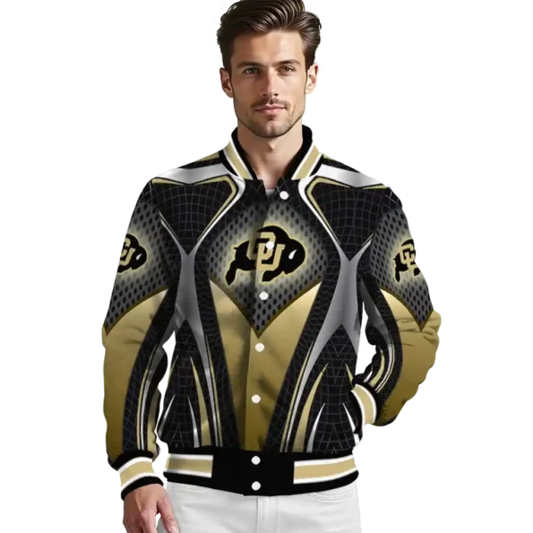 custom colorado buffaloes mesh chest black varsity jacket high quality.webp