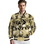 custom colorado buffaloes pyramid shapes gold varsity jacket best selling.webp
