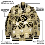 custom colorado buffaloes pyramid shapes gold varsity jacket best selling.webp
