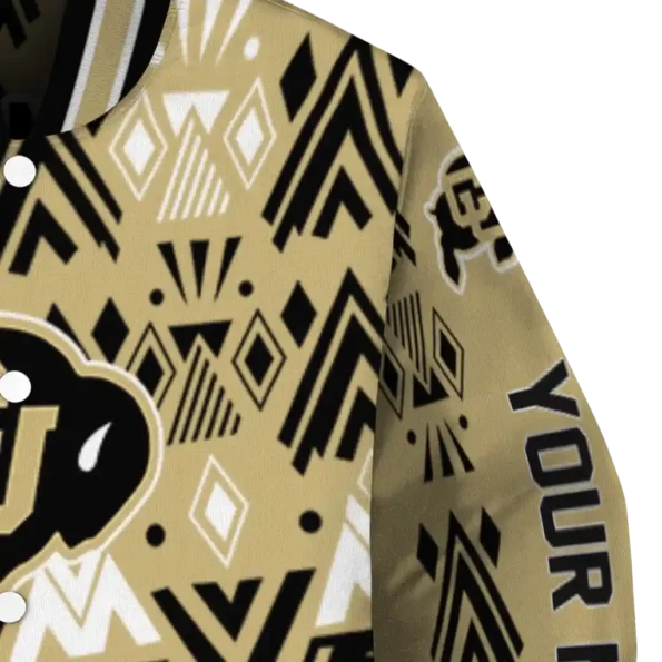 custom colorado buffaloes pyramid shapes gold varsity jacket premium grade.webp