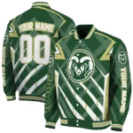 custom colorado state rams chevron angles green varsity jacket best selling.webp
