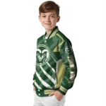 custom colorado state rams chevron angles green varsity jacket best selling.webp