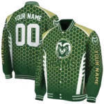 custom colorado state rams hexagon grid green varsity jacket best selling.webp