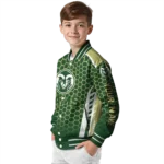 custom colorado state rams hexagon grid green varsity jacket best selling.webp