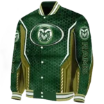 custom colorado state rams power plate green varsity jacket best selling.webp