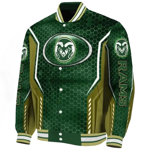 custom colorado state rams power plate green varsity jacket best selling.webp