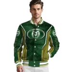 custom colorado state rams power plate green varsity jacket best selling.webp