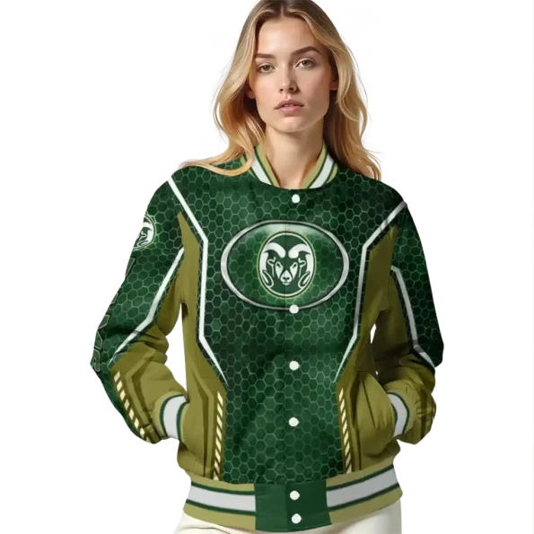 custom colorado state rams power plate green varsity jacket latest model.webp