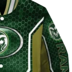 custom colorado state rams power plate green varsity jacket best selling.webp