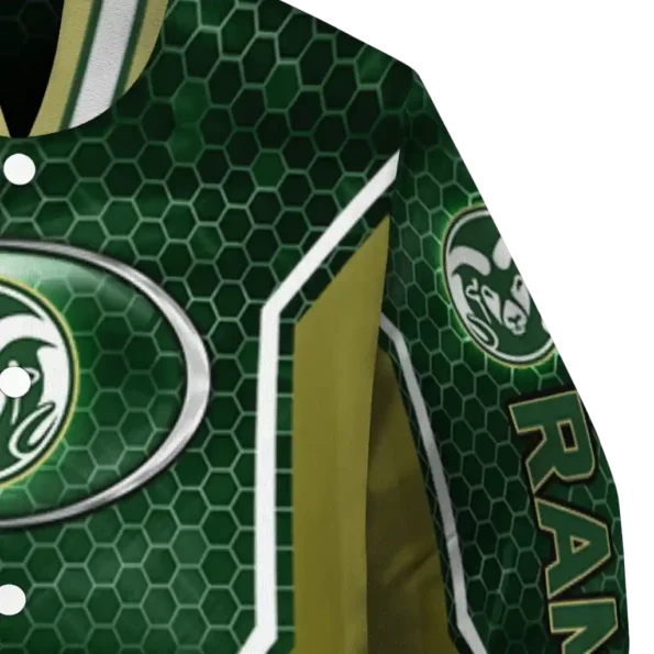 custom colorado state rams power plate green varsity jacket premium grade.webp
