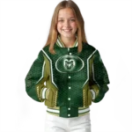 custom colorado state rams power plate green varsity jacket best selling.webp