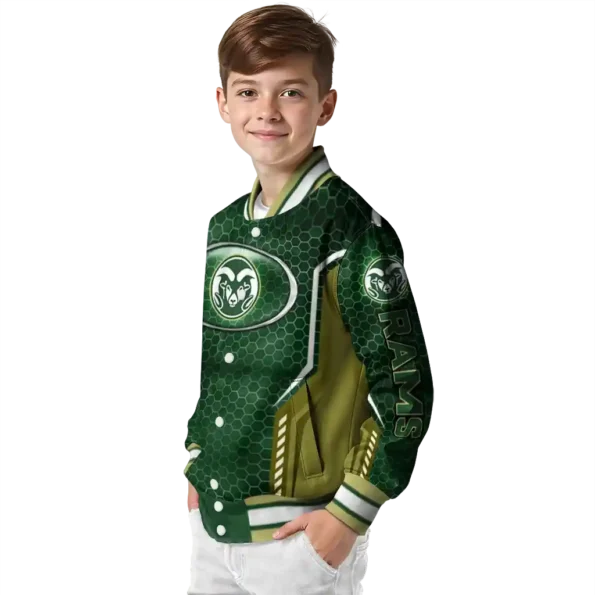 custom colorado state rams power plate green varsity jacket trendy.webp