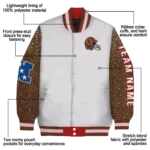 custom cornell big red speckled arms red gray varsity jacket best selling.webp