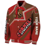 custom cornell big red star burst red varsity jacket best selling.webp