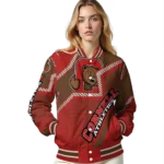 custom cornell big red star burst red varsity jacket best selling.webp
