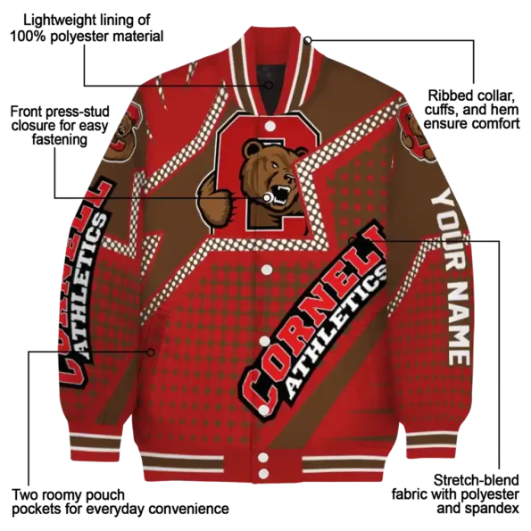 custom cornell big red star burst red varsity jacket new arrival.webp