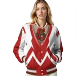 custom cornell big red v stripes red white varsity jacket best selling.webp