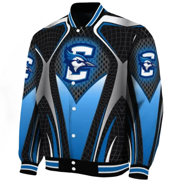 custom creighton bluejays mesh chest white black varsity jacket best selling.webp