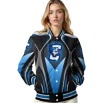 custom creighton bluejays mesh chest white black varsity jacket best selling.webp