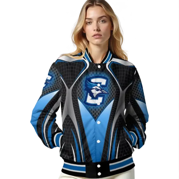custom creighton bluejays mesh chest white black varsity jacket latest model.webp