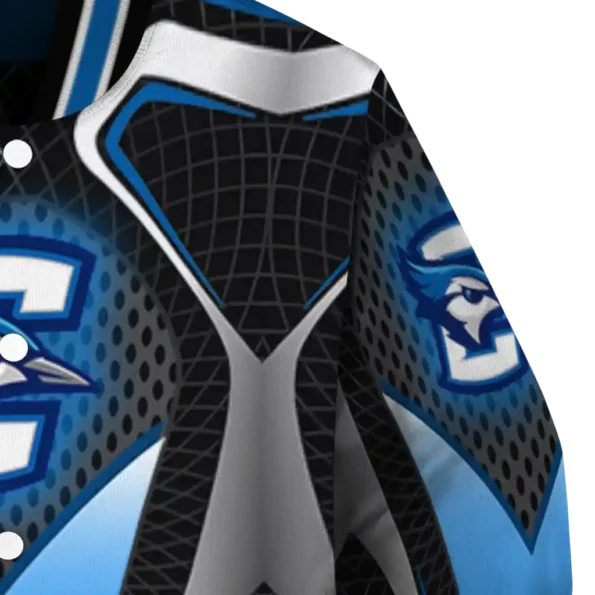 custom creighton bluejays mesh chest white black varsity jacket premium grade.webp
