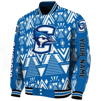 custom creighton bluejays pyramid shapes blue varsity jacket best selling.webp