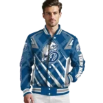 custom drake bulldogs chevron angles blue varsity jacket best selling.webp
