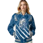 custom drake bulldogs chevron angles blue varsity jacket best selling.webp