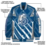 custom drake bulldogs chevron angles blue varsity jacket best selling.webp
