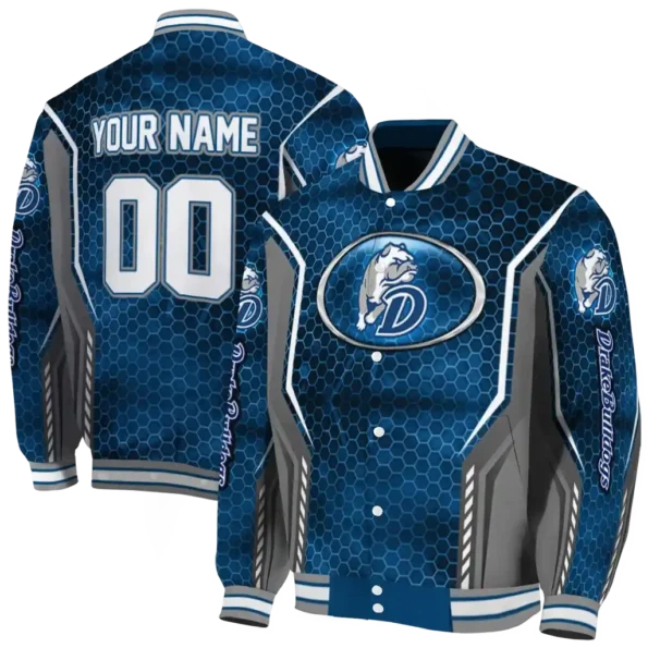 custom drake bulldogs power plate blue varsity jacket fashion forward.webp