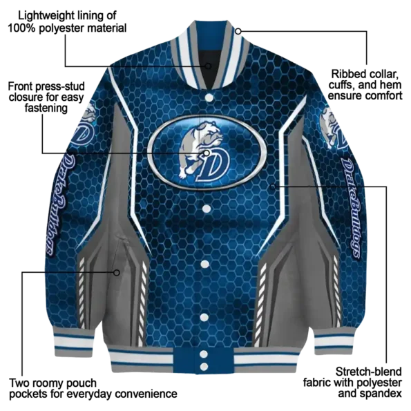 custom drake bulldogs power plate blue varsity jacket new arrival.webp