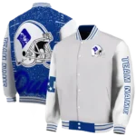 custom duke blue devils speckled arms blue gray varsity jacket best selling.webp