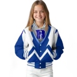 custom duke blue devils v stripes blue white varsity jacket best selling.webp