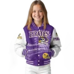 custom east carolina pirates ferris arena purple white varsity jacket best selling.webp