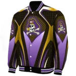 custom east carolina pirates mesh chest gold black varsity jacket best selling.webp