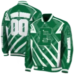 custom eastern michigan eagles chevron angles green varsity jacket best selling.webp