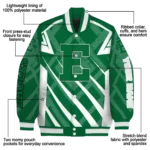 custom eastern michigan eagles chevron angles green varsity jacket best selling.webp