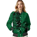 custom eastern michigan eagles hexagon cluster green black varsity jacket best selling.webp