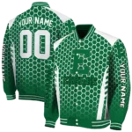 custom eastern michigan eagles hexagon grid green varsity jacket best selling.webp