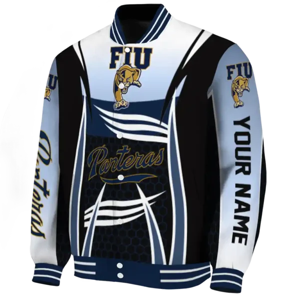 custom fiu panthers mesh effect blue black varsity jacket best selling.webp