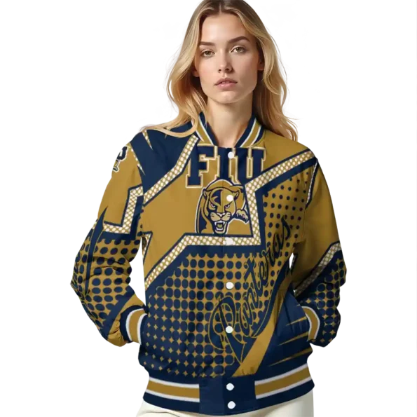 custom fiu panthers star burst blue varsity jacket latest model.webp