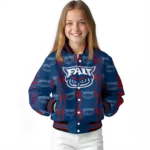custom florida atlantic owls bolt stripe blue varsity jacket best selling.webp