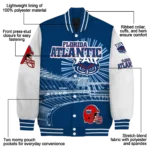 custom florida atlantic owls ferris arena blue white varsity jacket best selling.webp